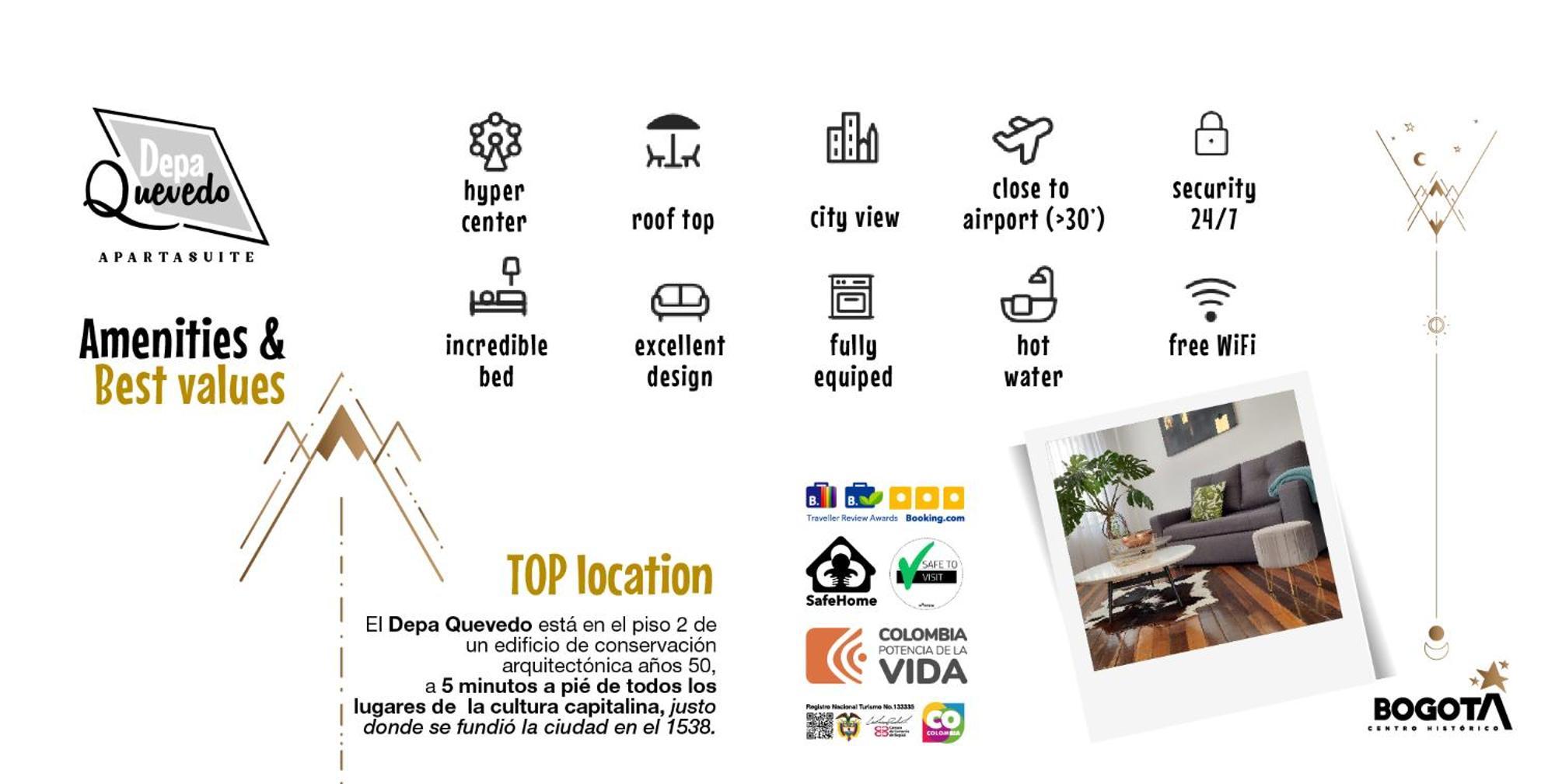 Apartamento Depa Quevedo Bogotá Exterior foto